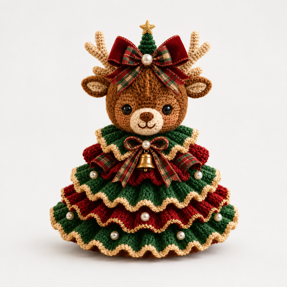 Cottagerow – Kit de décoration de Noël en crochet de vache des Highlands
