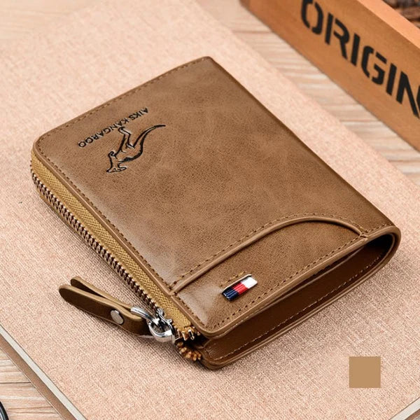 Icone™ ZippyWallet : Portefeuille Zippé pour Hommes avec Protection RFID