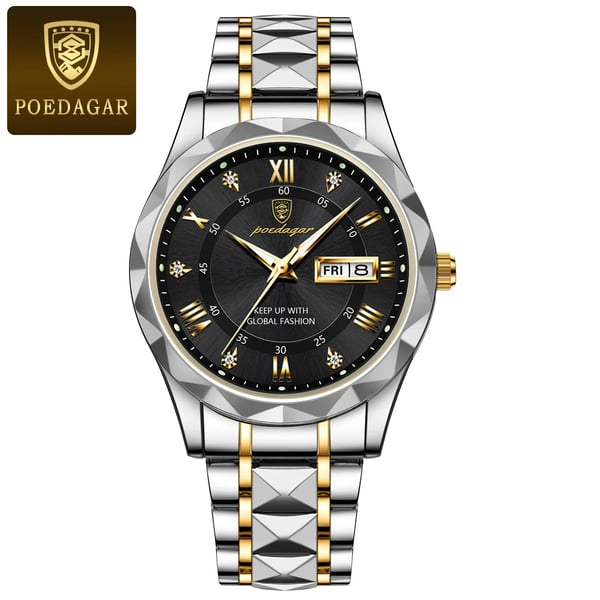 Montre-bracelet de luxe pour hommes, étanche, de la marque haut de gamme avec fonction lumineuse