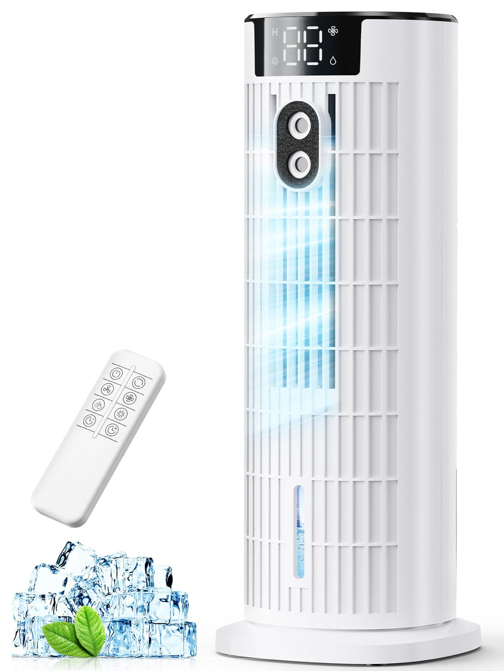 Refroidisseur d'air portable 4-en-1 avec télécommande et fonction brumisation