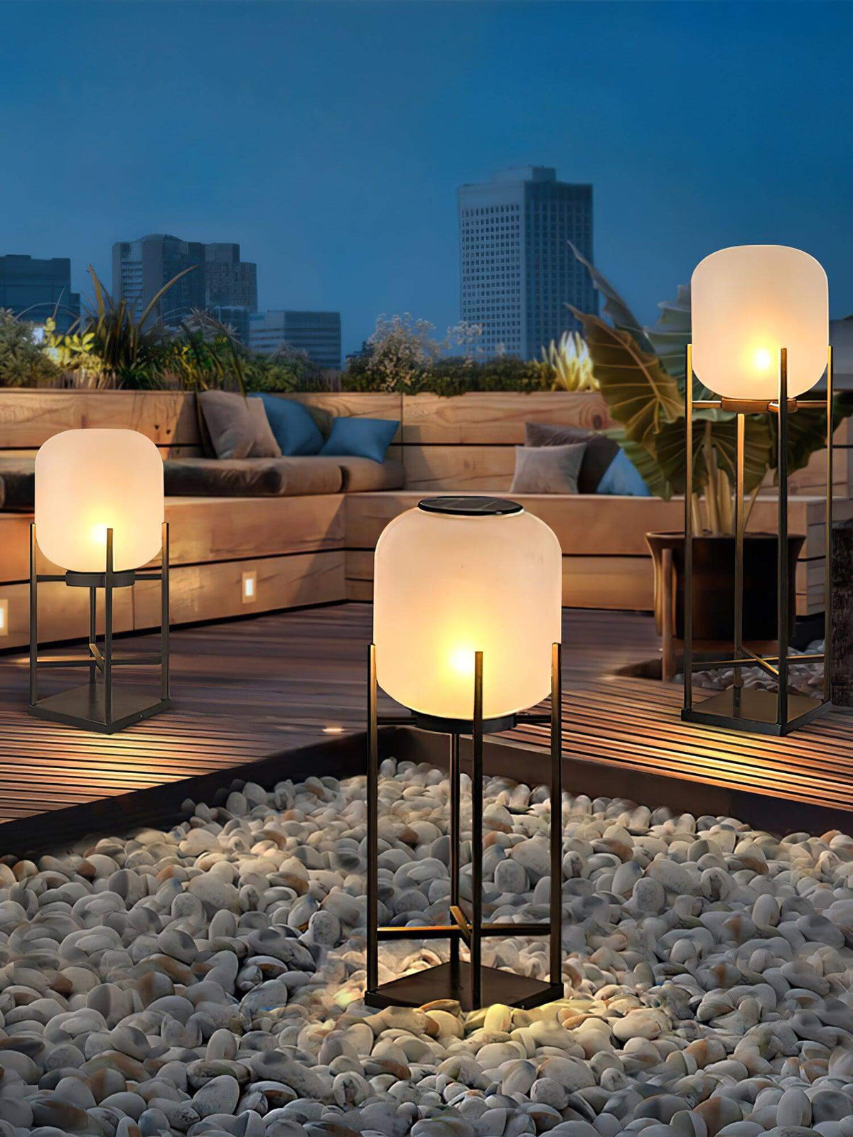 Lampe Solaire de Sol pour Extérieur – Éclairage Ambiant Durable pour Jardin et Terrasse