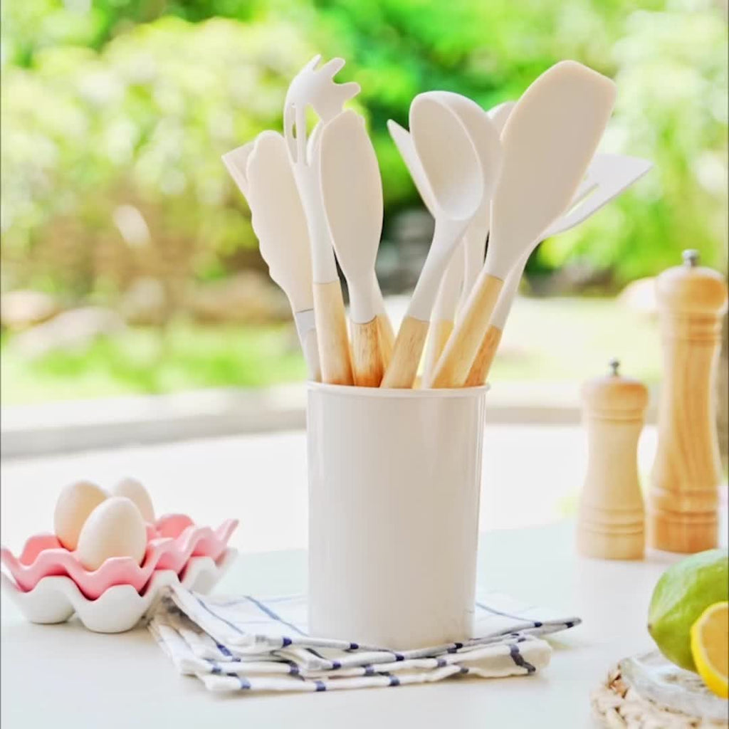 SILICOWARE – Ensemble de Cuisine en Silicone de 12 Pièces | Résistant à la Chaleur & Passe au Lave-Vaisselle