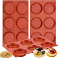 Moule en Silicone Flexible avec 6 Cavités – Moule Rond Antiadhésif pour Cuisson