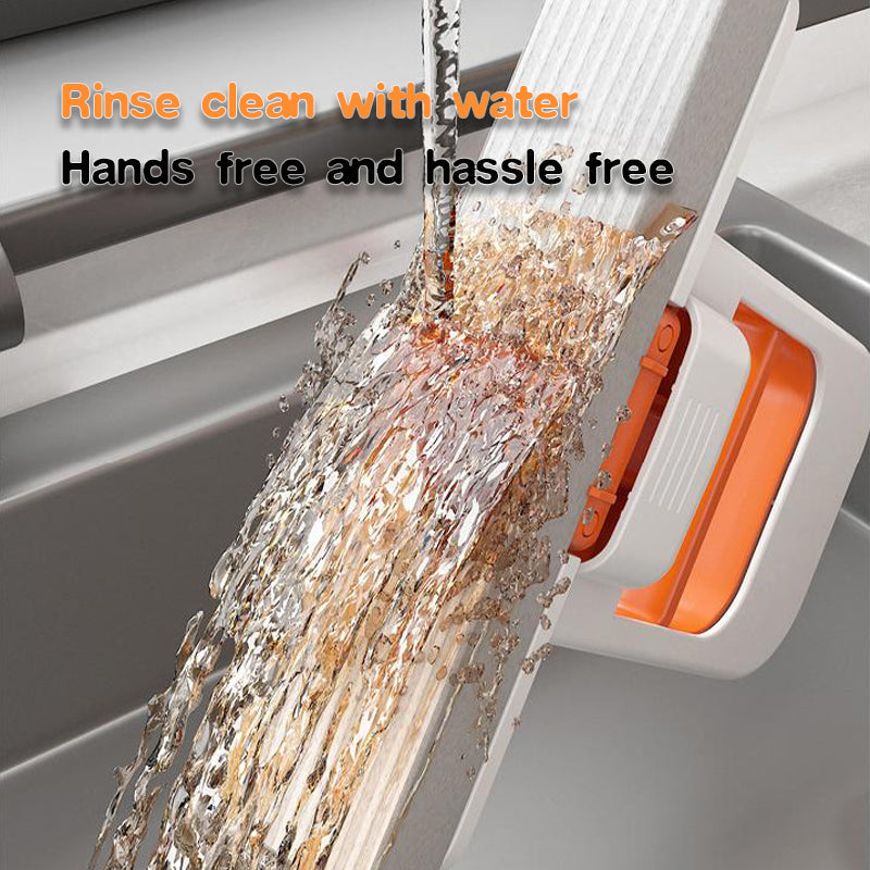 Mop Mini Pliant Sans Mains – Mop Compact à Presser pour Cuisine et Salle de Bain