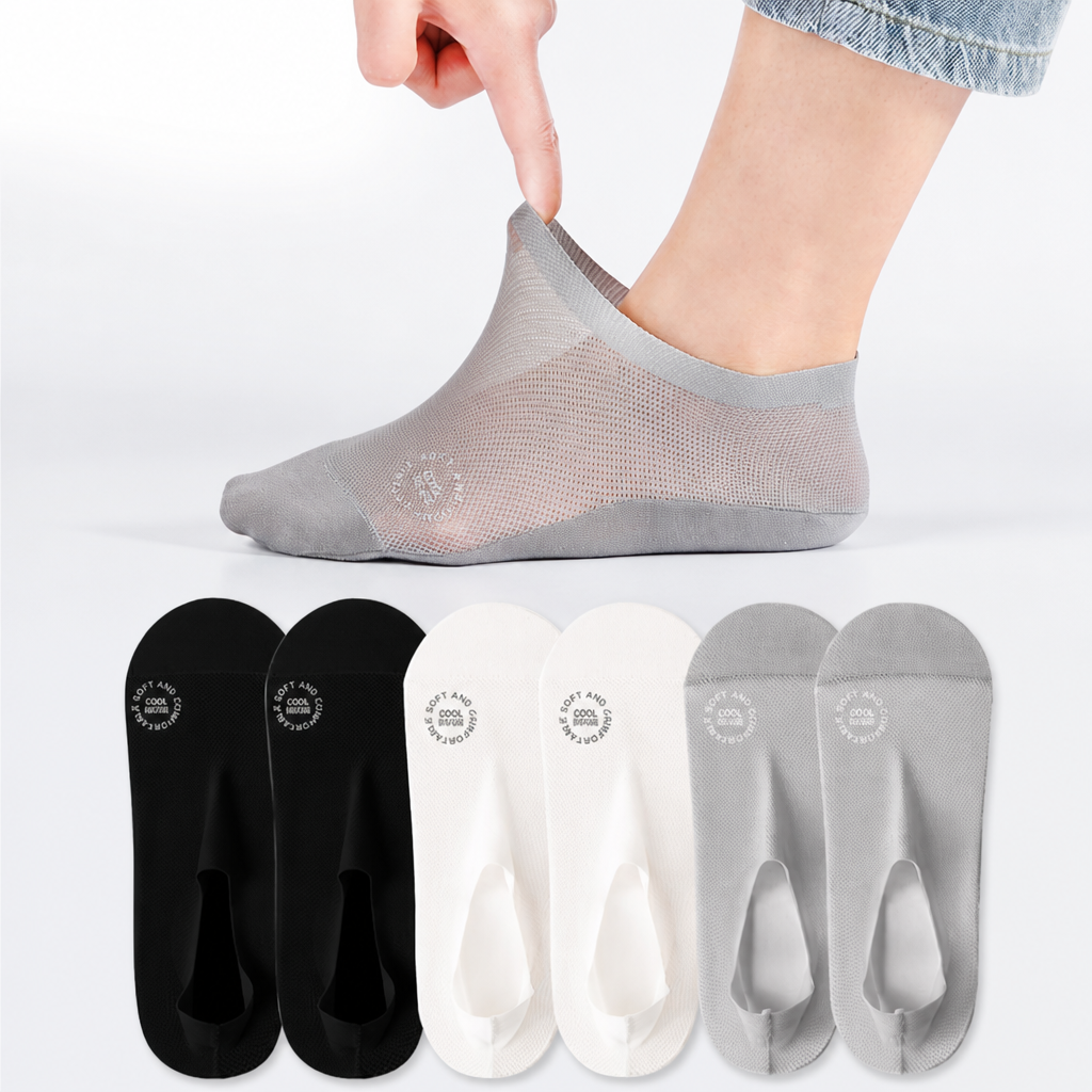 BreezeSoft™ — Découvrez la confiance toute la journée avec la liberté des pieds frais et invisibles