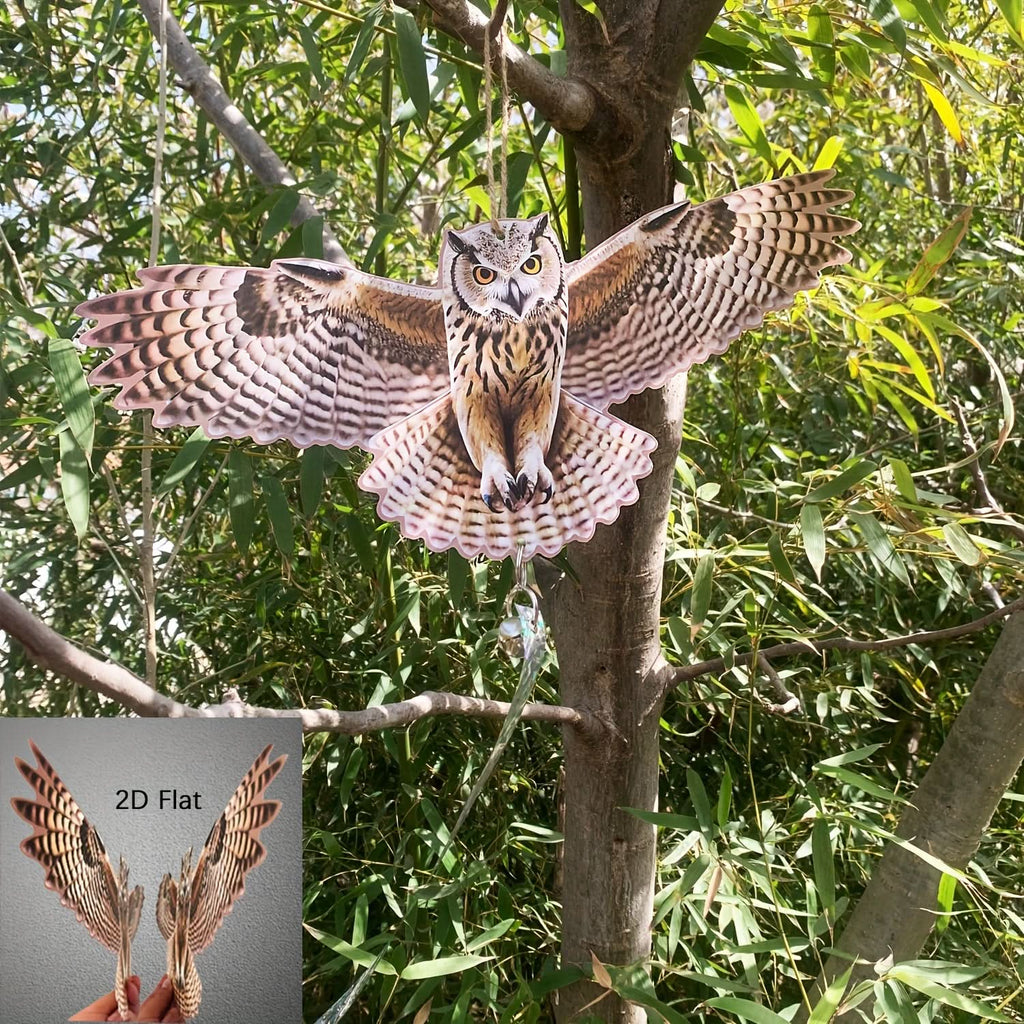 Réplique de Hibou Décoratif d'Extérieur pour Dissuasion des Oiseaux