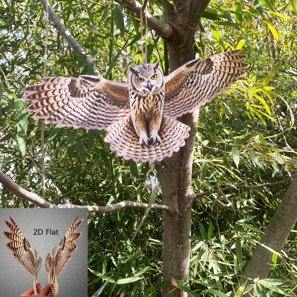 Réplique de Hibou Décoratif d'Extérieur pour Dissuasion des Oiseaux