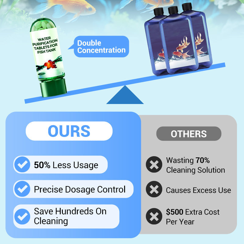 Tablette de purification de l'eau d'aquarium puissante