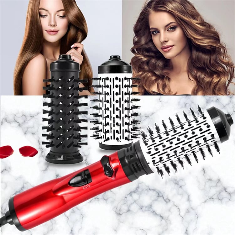 Sèche-Cheveux et Coiffeur Rotatif 3-en-1 à Air Chaud