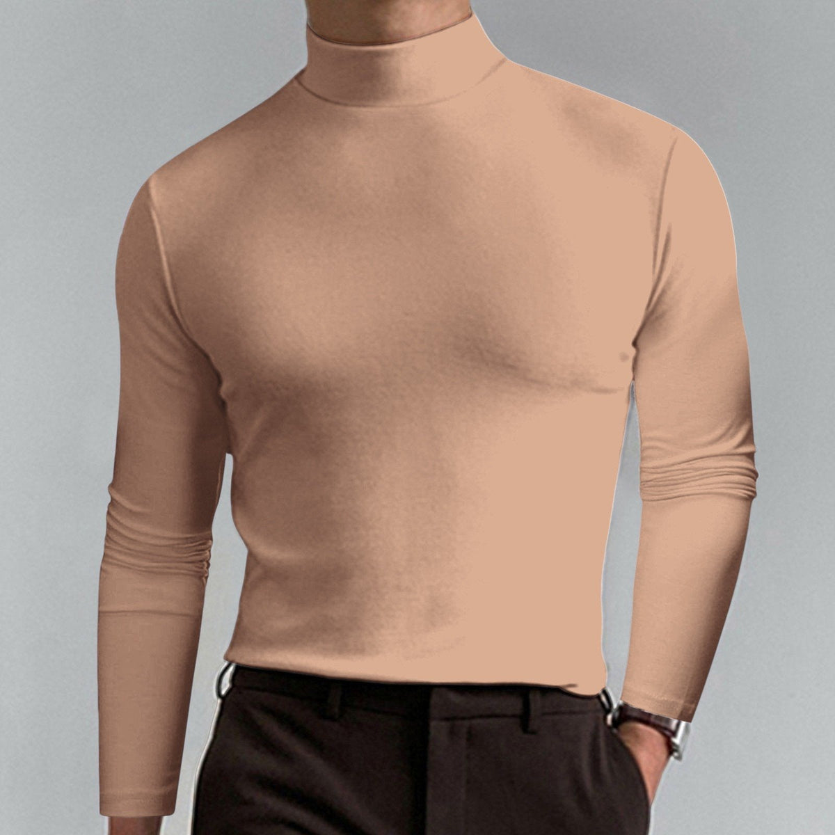 Marsilio™ – Col Roulé Sculptant Ajusté pour Hommes