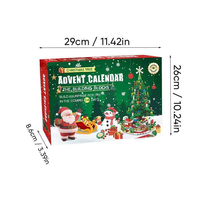 Calendrier de l'Avent Arbre de Noël 2026 – Kit à faire soi-même pour décoration de Noël
