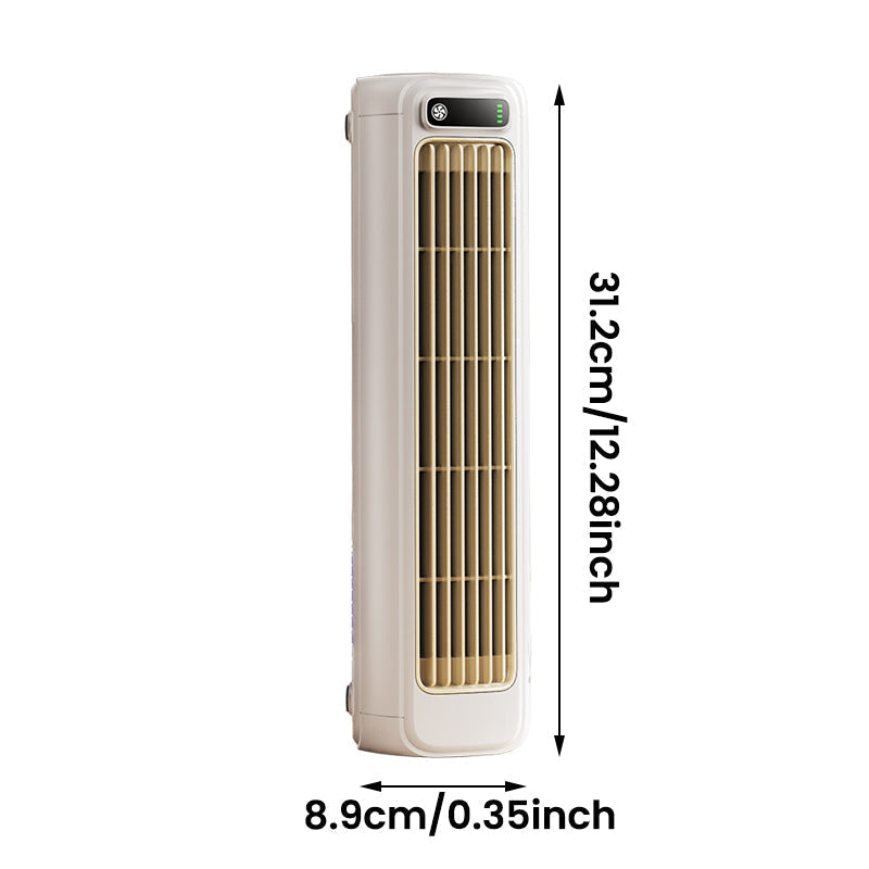 Coolira Appareil de Climatisation Mobile | Ventilateur 3-en-1 & Montage Mural | Batterie de 12 Heures | Compact & Sans Fil