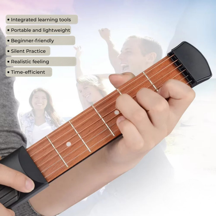 PulseStrum™ Pocket Trainer — Maîtrisez la guitare partout, à tout moment avec une pratique silencieuse et sans stress