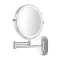 Miroir de Maquillage LED Skanto | Rechargeable | Cosmétiques & Bain | Chrome Argent