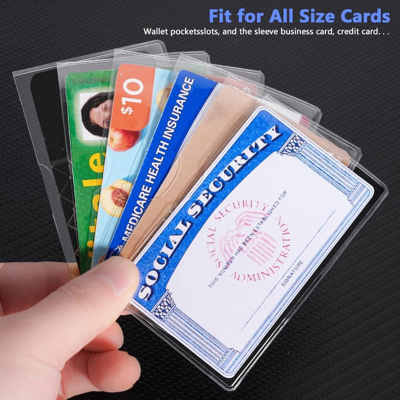 Housses de carte en PVC transparent
