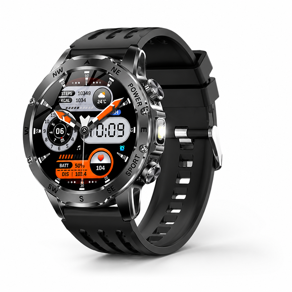 Montre intelligente étanche avec appel Bluetooth de 1,53 pouces HD
