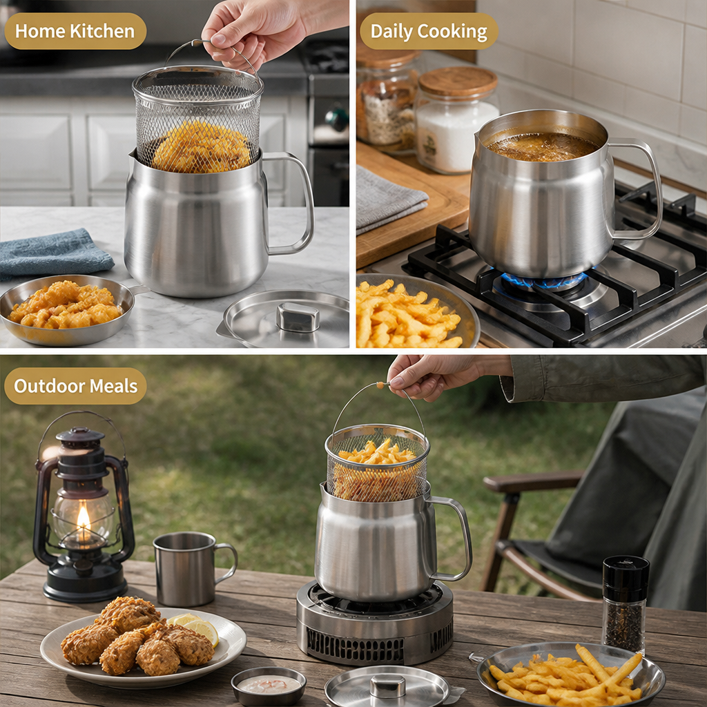 CrispEase™ — Débloquez une Friture Croquante et Pleine de Saveurs Sans Désordre ni Stress