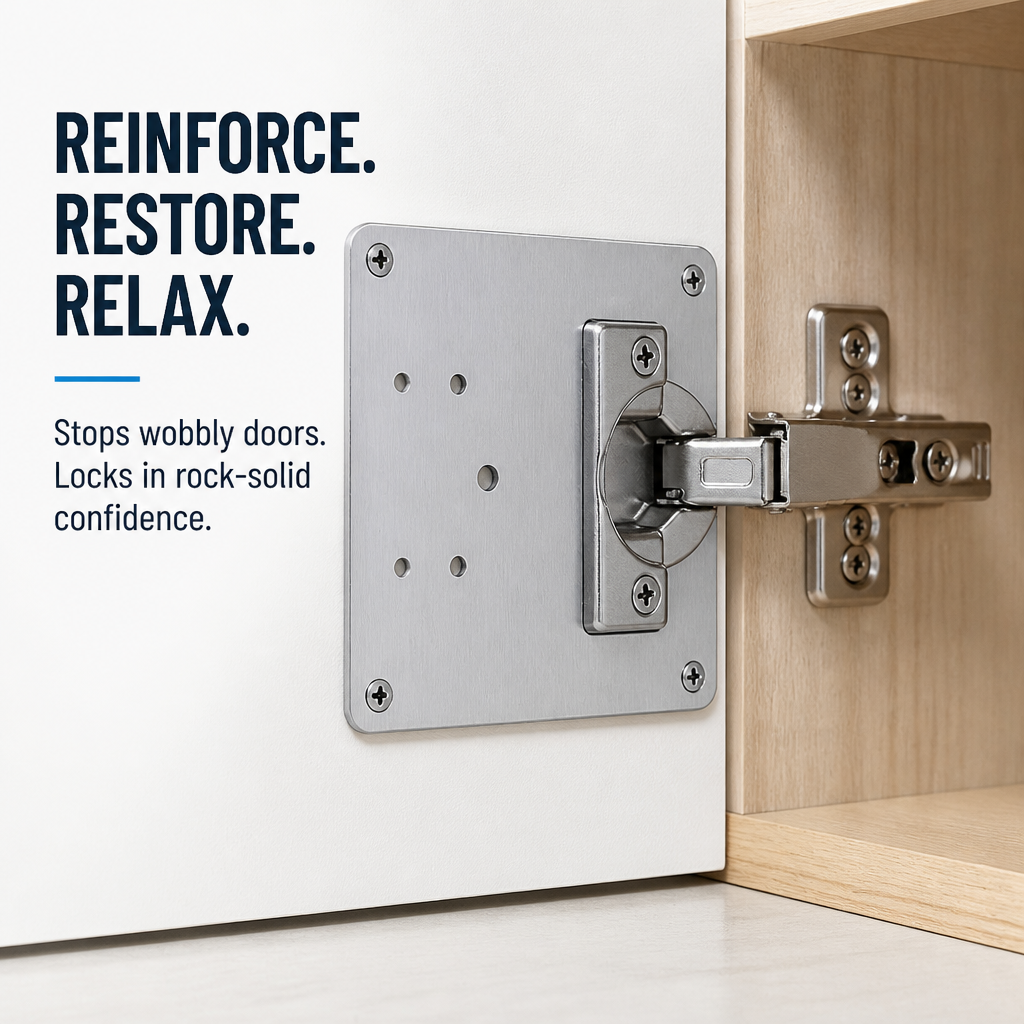 SteelGrip™ — Enfin, arrêtez les portes bancales et retrouvez la confiance d'un meuble solide