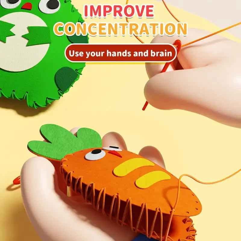 Kletshuts™ SewingCraft 1+1 GRATUIT : Kit de couture DIY Animaux pour Enfants, Set de Créativité