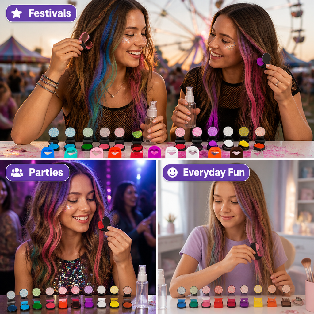 Chromivexa™ — Libérez une couleur audacieuse qui attire les regards et s'estompe quand vous avez fini de jouer