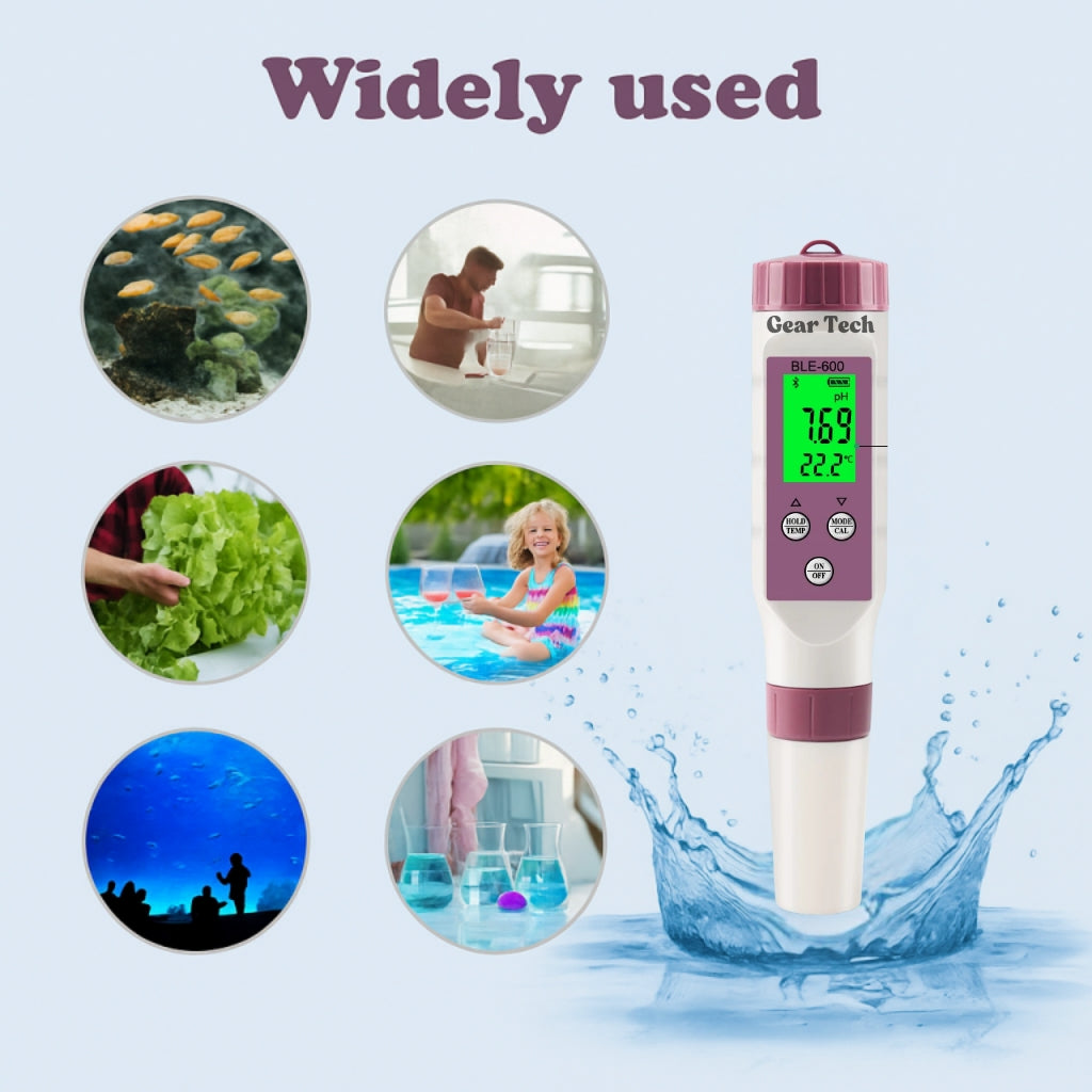 AquaSense Testeur de piscine numérique 7 paramètres pour pH et chlore