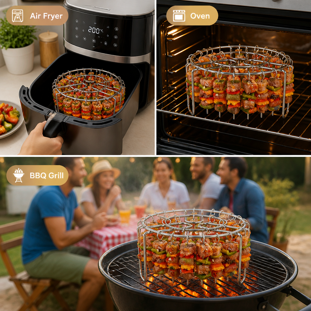 BlazeRise™ — Débloquez des Brochettes Juteuses et Pleines de Saveurs Qui Éblouissent à Chaque Fois