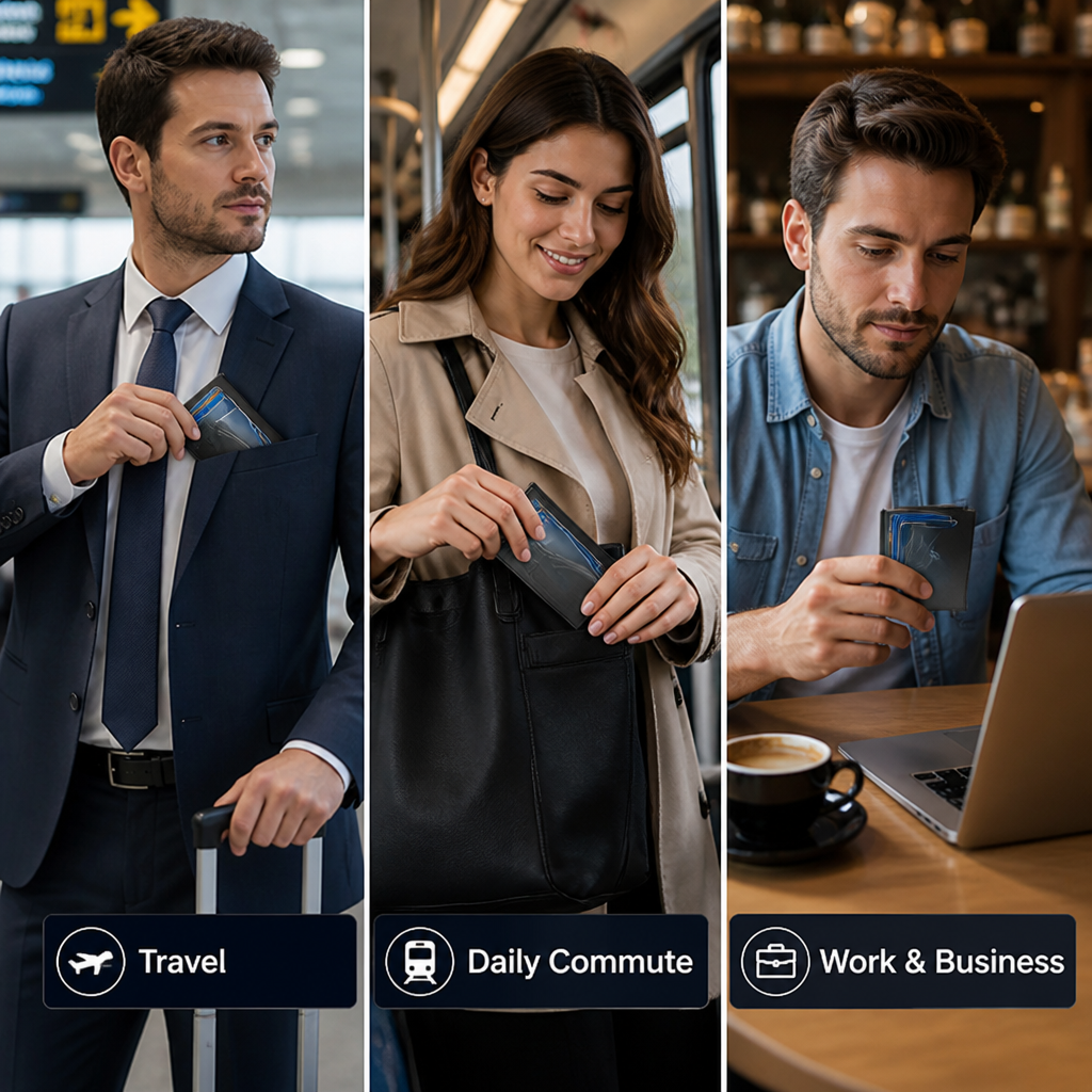 AeroGuard™ — Transportez la confiance avec une protection de carte invisible et à l'épreuve des balles