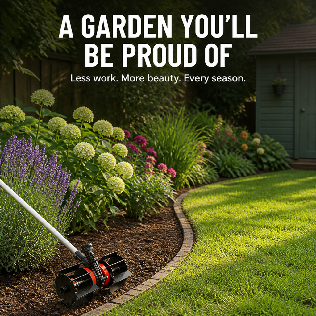 TerraTamer™ — Contrôle des mauvaises herbes sans effort pour un jardin qui brille sans lutte