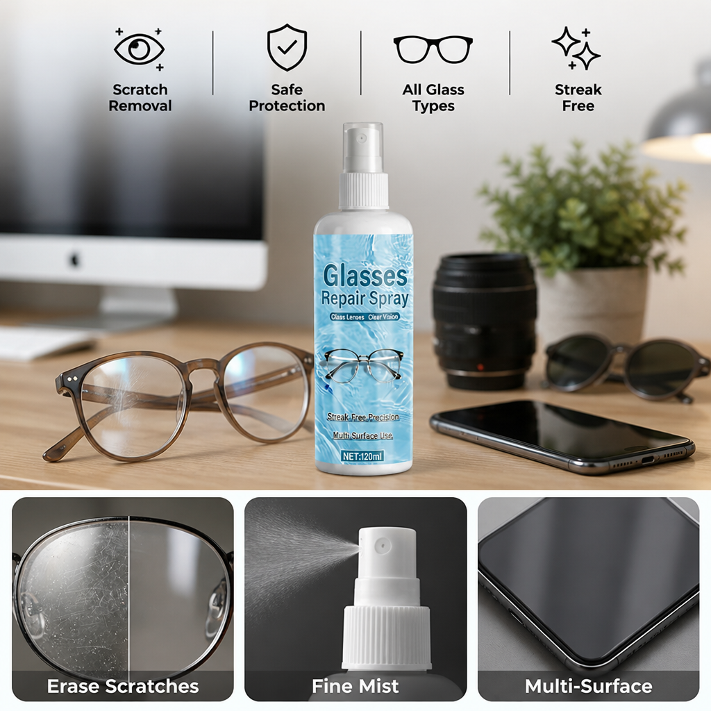 ClarityMist™ — Révélez instantanément une vision cristalline, sans rayures, qui impressionne à chaque fois