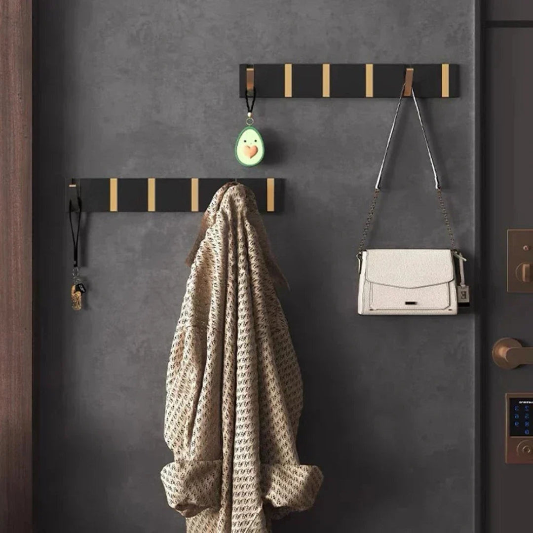 MYHOME® - Porte-manteau avec crochets extensibles en acier inoxydable