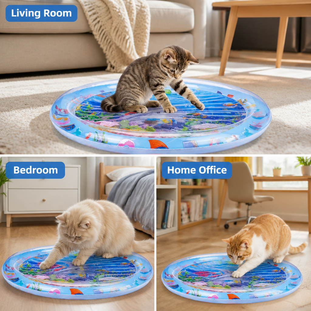 AquaPounce™ — Éveillez le côté sauvage de votre chat avec un plaisir frais et infini
