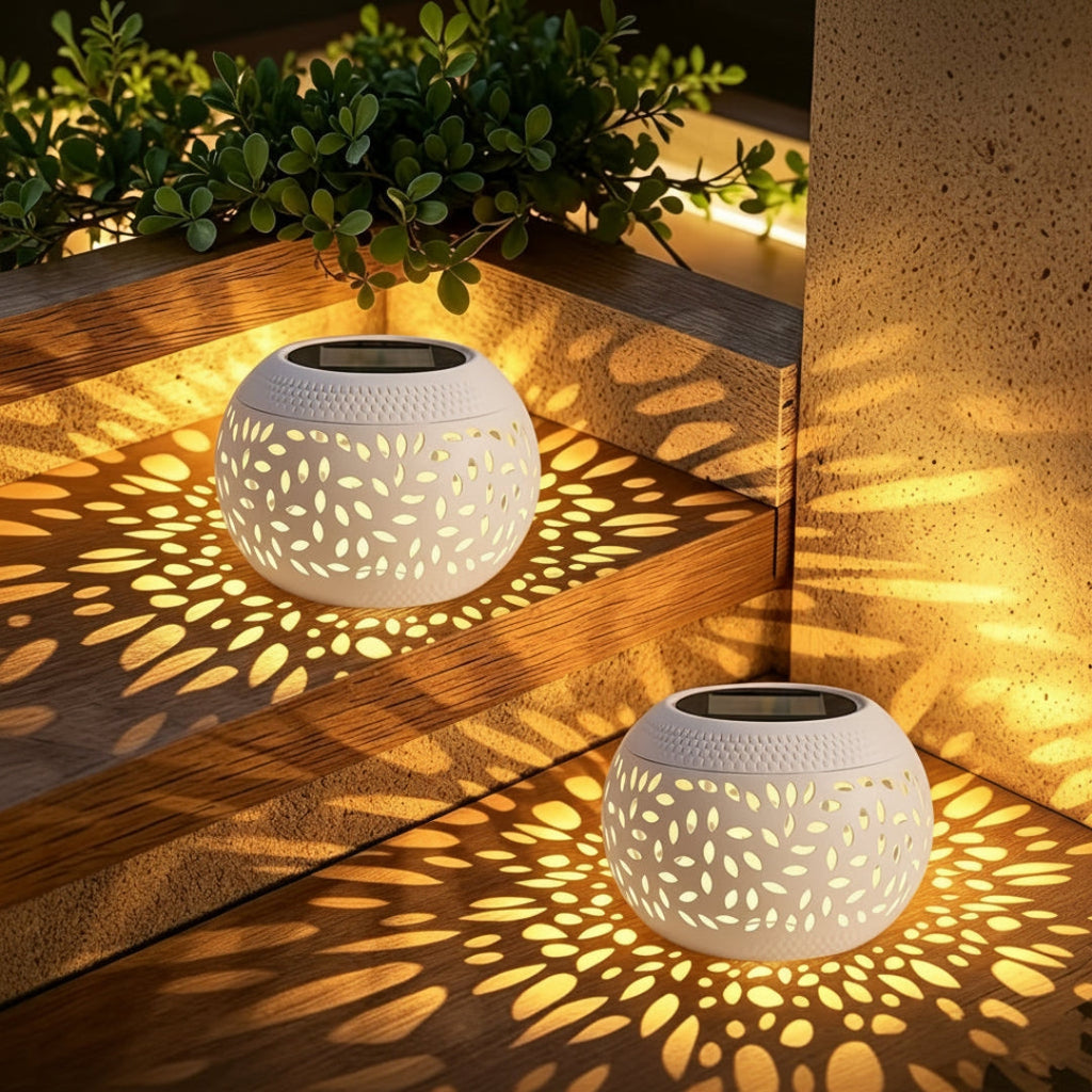 Lampe de Table Solaire d'Extérieur - Lampe Solaire Ambiante pour l'Extérieur