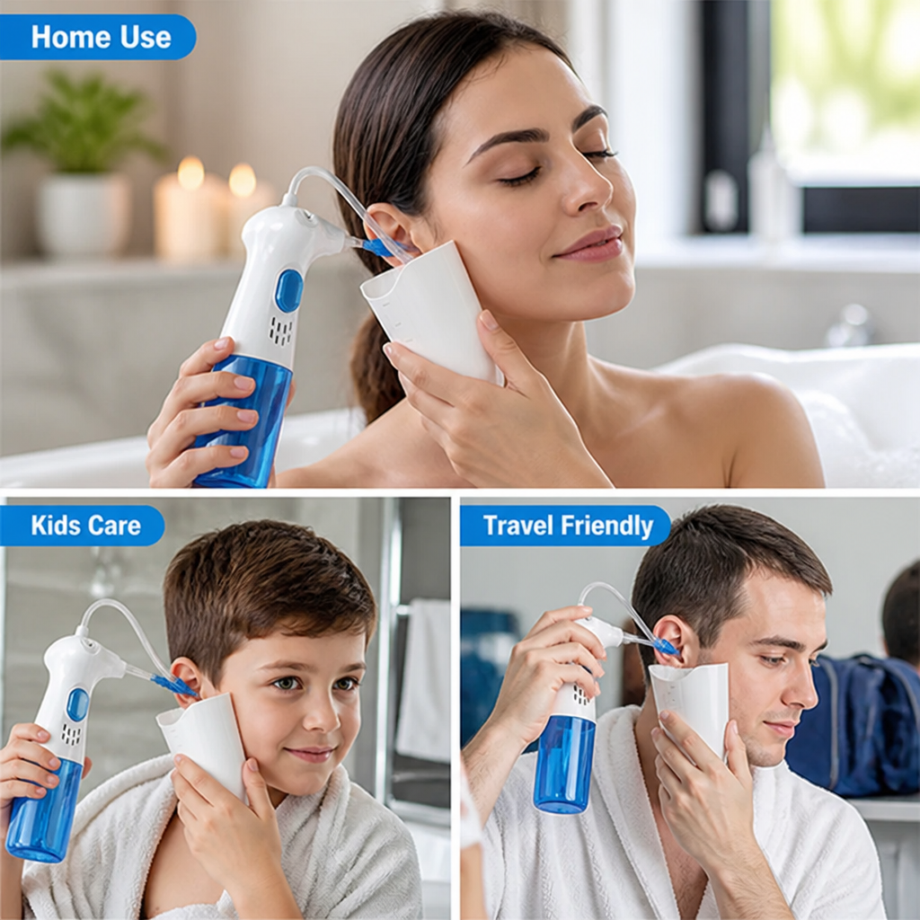 ClearStream™ — Transformez vos soins des oreilles en un rituel apaisant et rafraîchissant