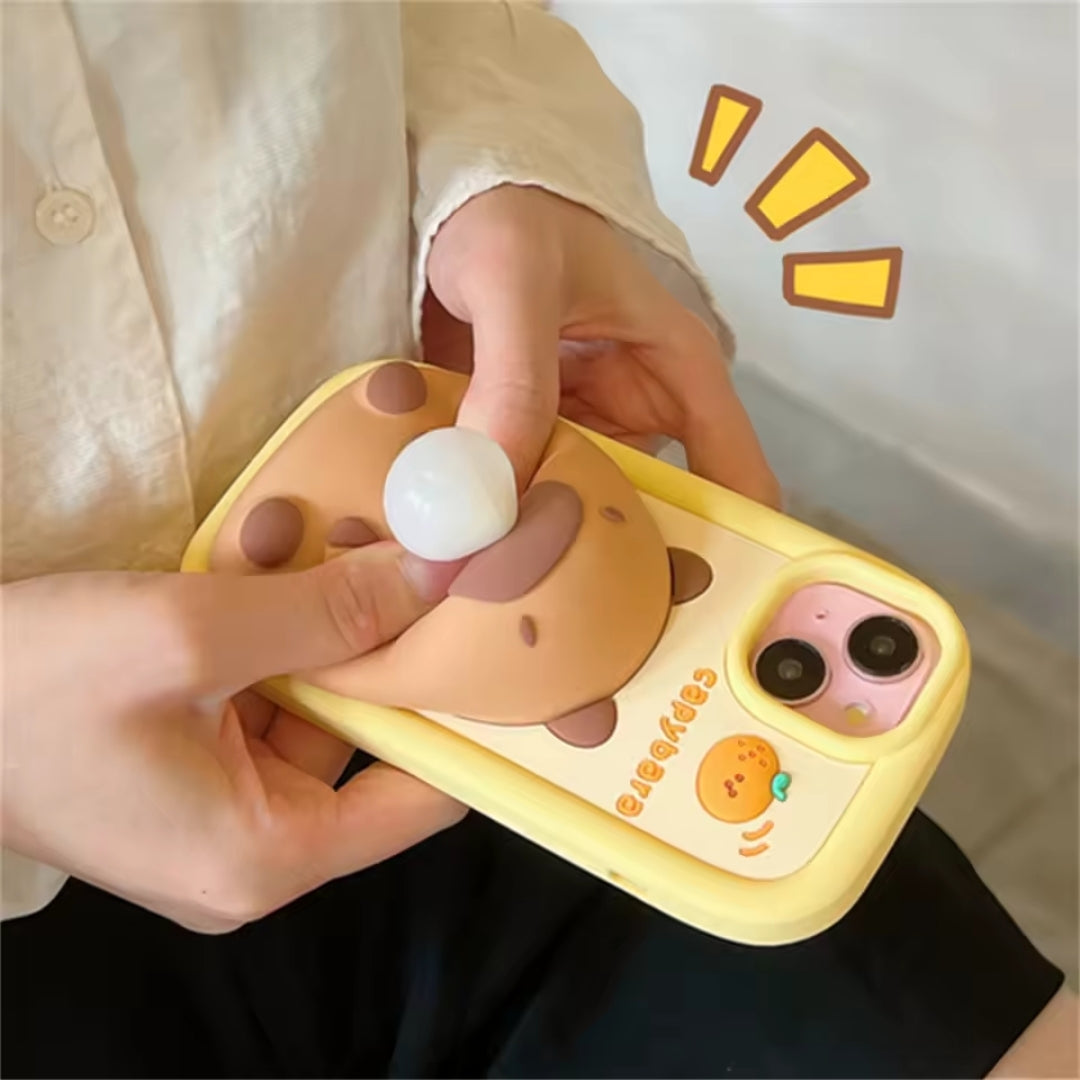 Coque de téléphone Capybara - Design mignon de Capybara avec bulles