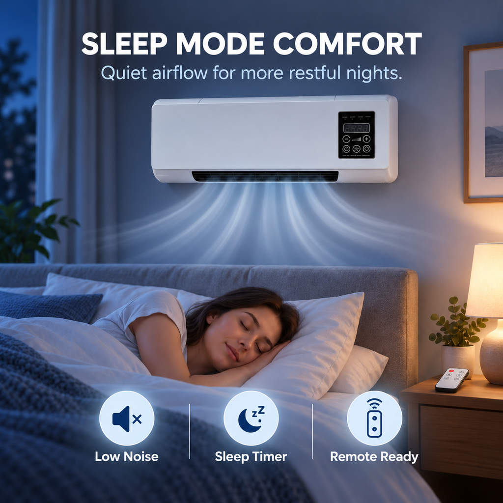 Wandairco & Chauffage 2-en-1 – Climatisation Murale avec Télécommande