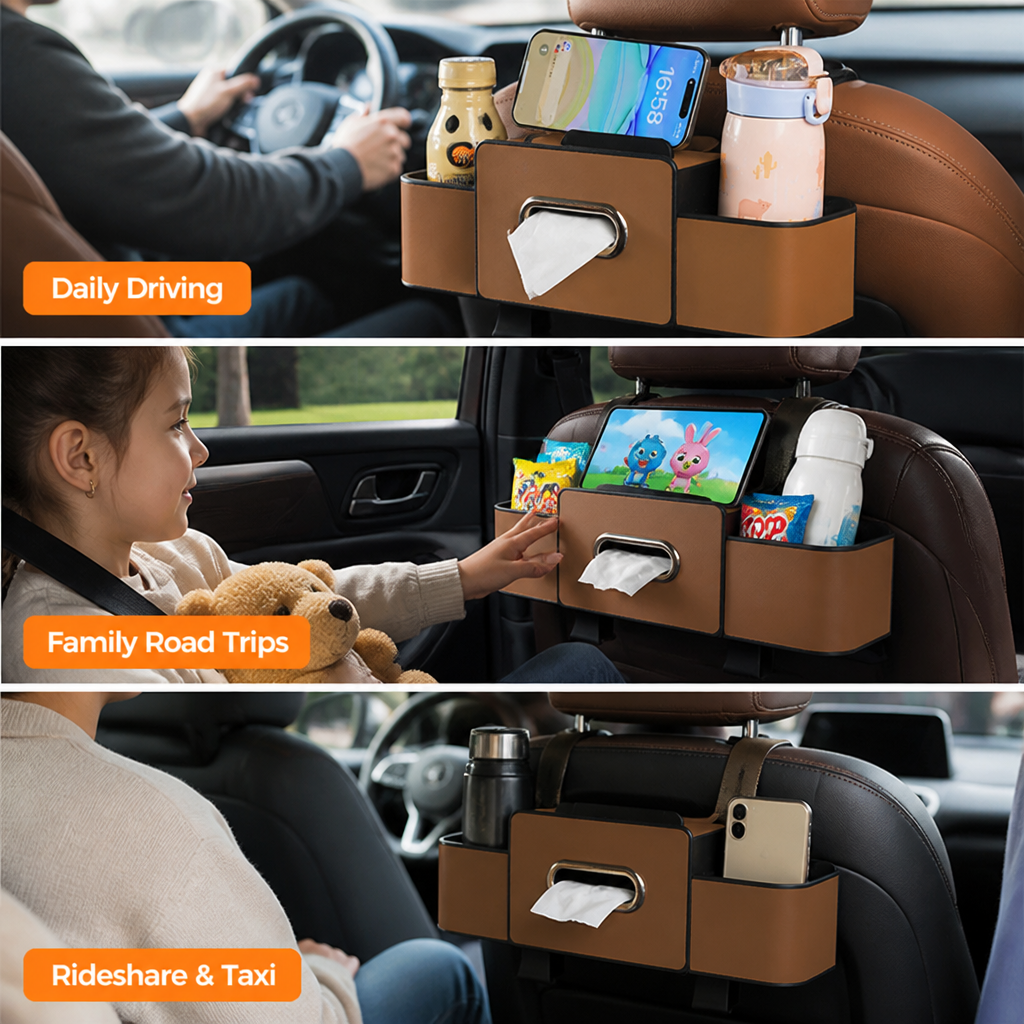 DriveNest™ — Profitez enfin d'un trajet calme et sans encombrement que vous contrôlez