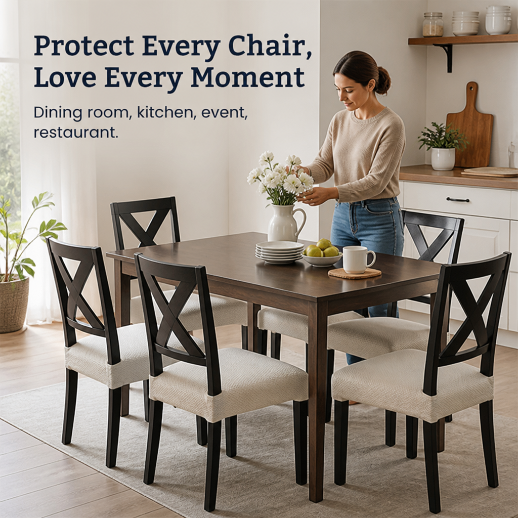Housses de Chaise Tissées AquaGuard™ — Confort Antidérapant avec Protection Imperméable Inégalée