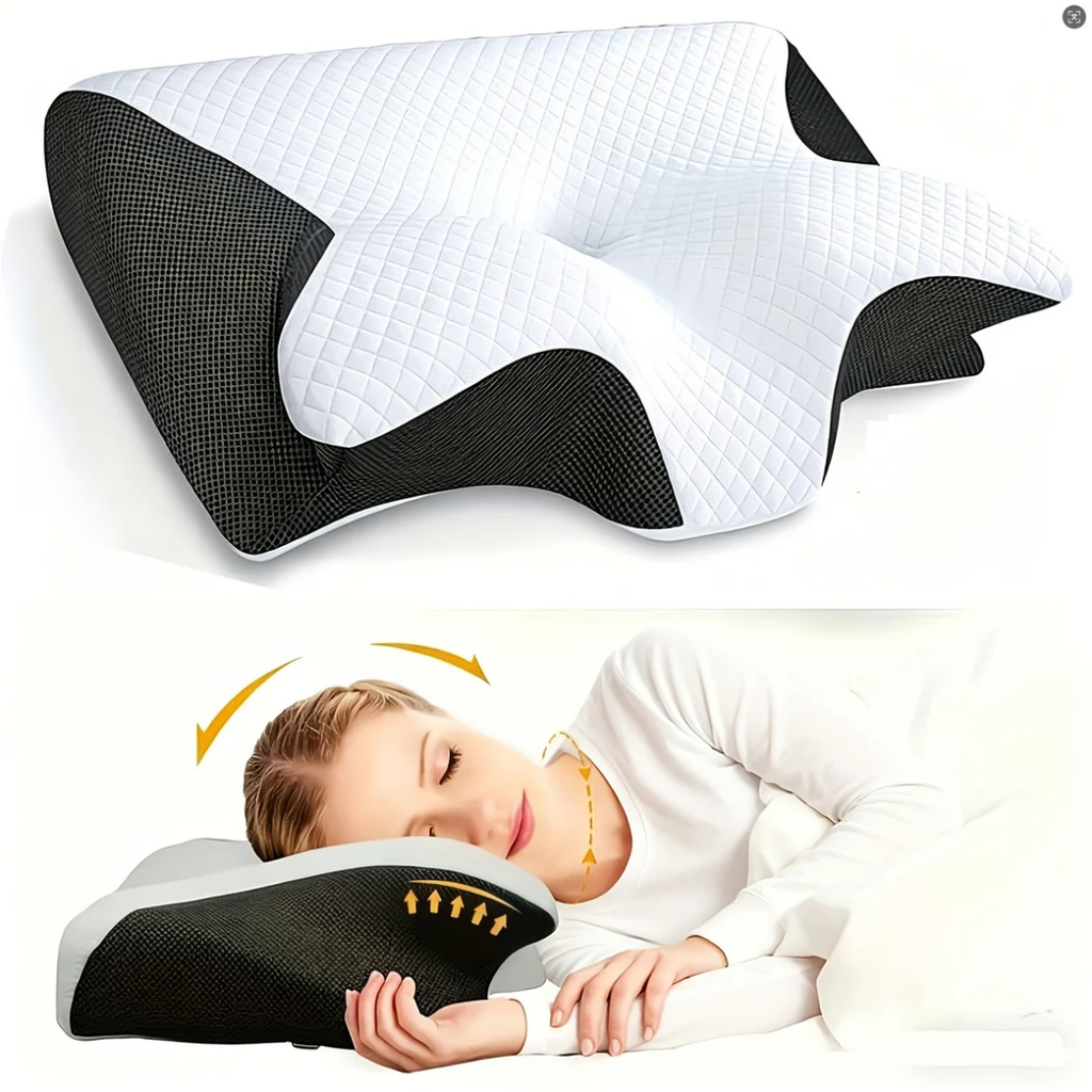 Coussin de Nuque - Coussin de Sommeil en Mousse à Mémoire Ergonomique