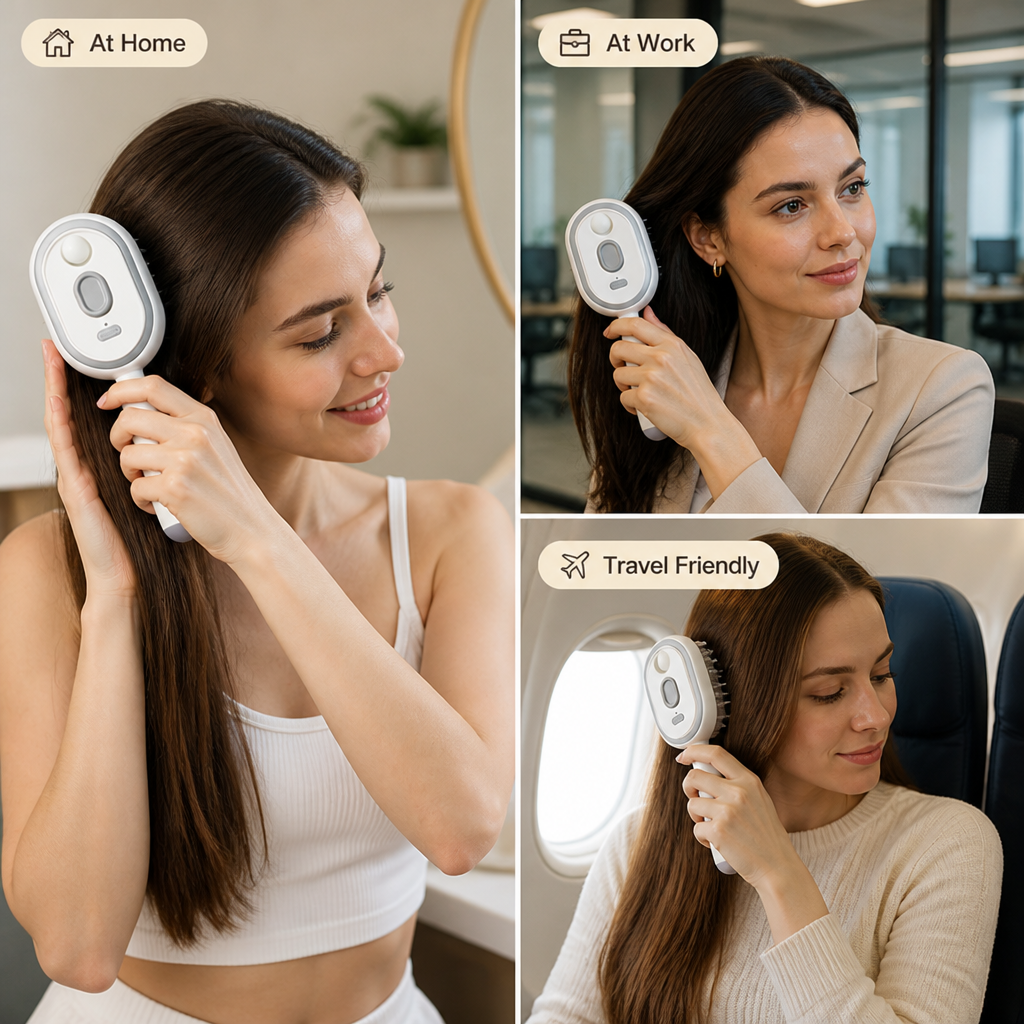 Brushelia™ — Démêlage sans effort et sans douleur qui ravive votre cuir chevelu et irradie la confiance
