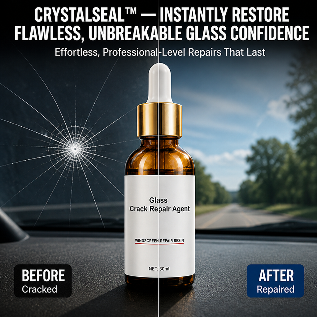 CrystalSeal™ — Restaurez Instantanément la Confiance dans un Verre Impeccable et Incassable