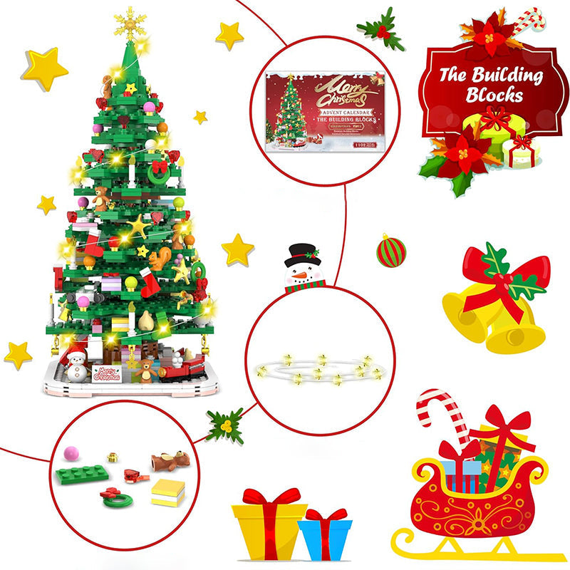 Calendrier de l'Avent Arbre de Noël 2026 – Kit à faire soi-même pour décoration de Noël