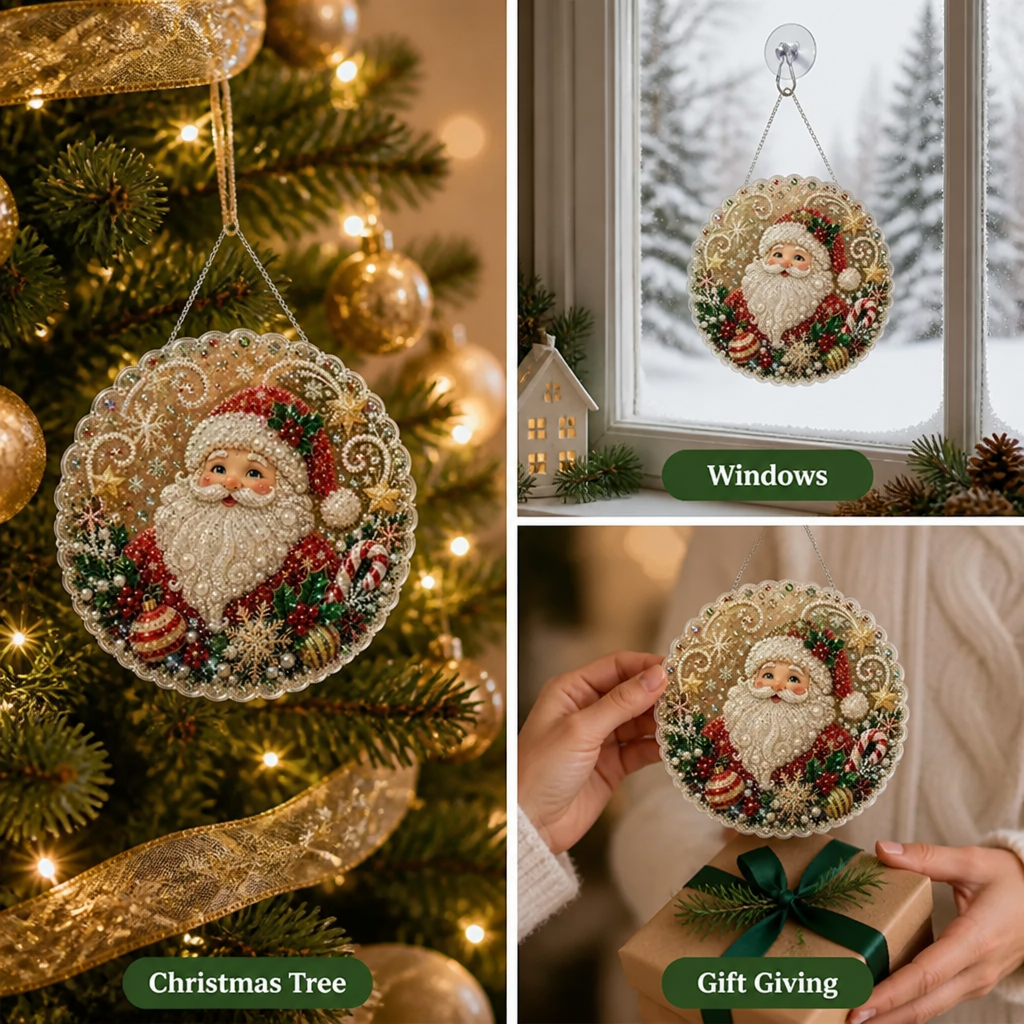 CrystalLuxe™ Kit de Décoration en Art de Diamant à Faire Soi-Même — Créez une Magie des Fêtes Éblouissante qui Éclaire les Cœurs et les Foyers