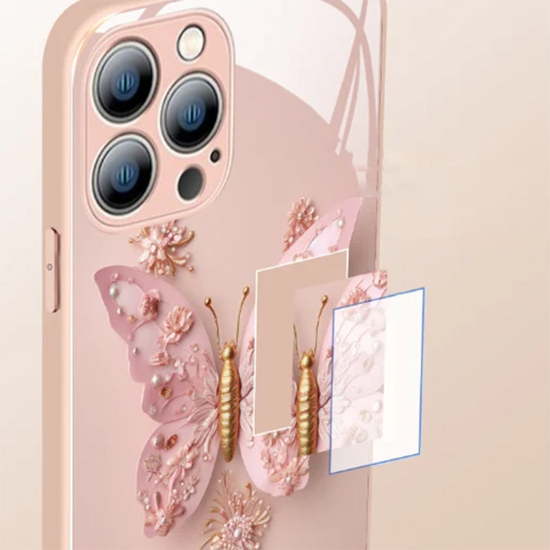 50 % DE RÉDUCTION || Couverture en verre plate avec motif de papillon 3D