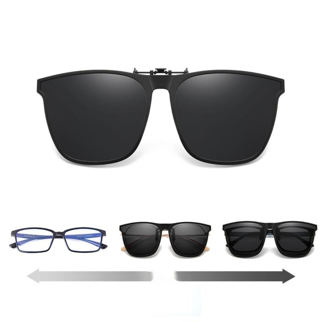 Lunettes de soleil - Lentilles polarisées Clip-On Flip-Up