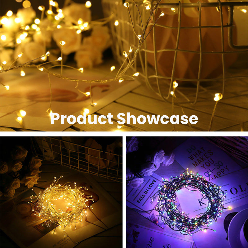 FlexiGlow | Lumières LED en fil de cuivre – Transformez n'importe quel espace avec magie ✨