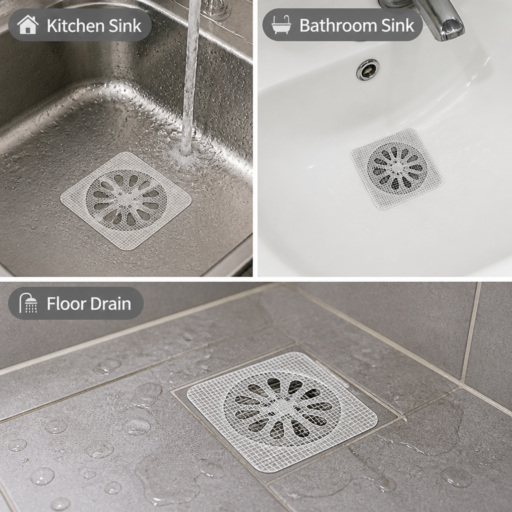 ClearFlowGuard™ — Gardez vos drains propres, frais et à l'abri des nuisibles sans lever le petit doigt