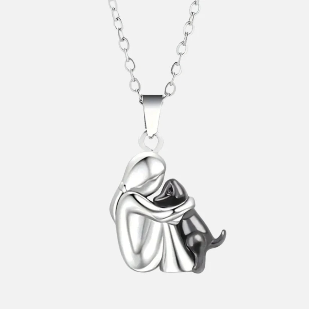 Collier - Pendentif Coeur et Chien pour Amoureux des Animaux - PawHeart