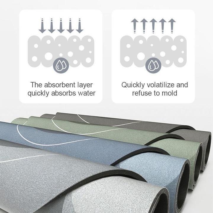 Tapis de Bain Super Absorbant et Sèche Rapidement - AquaComfort