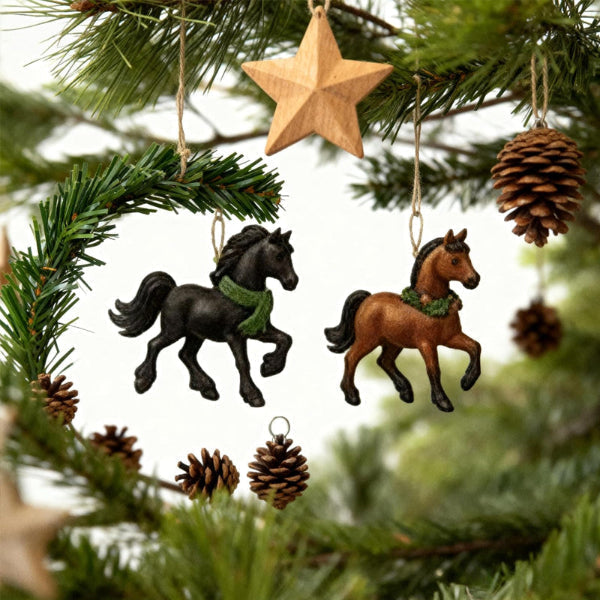 Calendrier de l'Avent Magique des Chevaux 2025 – 24 Figurines Peintes à la Main pour les Amateurs de Chevaux