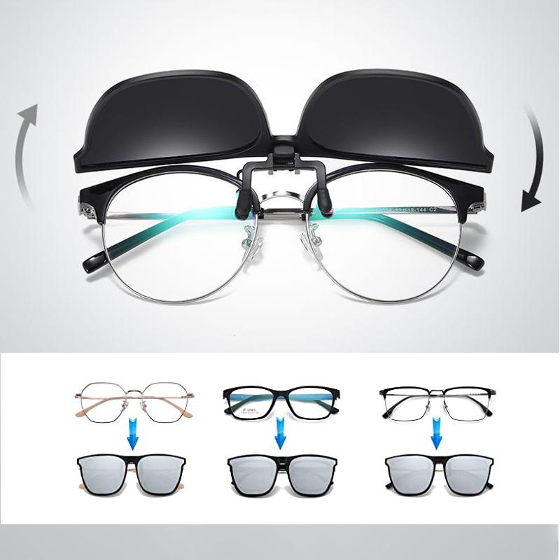 Nouveau clip-on de lunettes de soleil polarisées